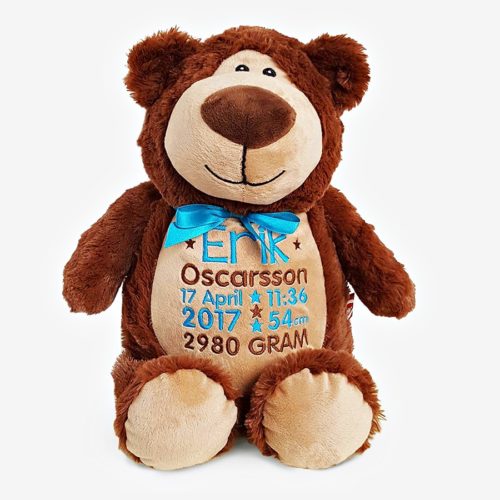 Brown teddy bear Personalized soft toy