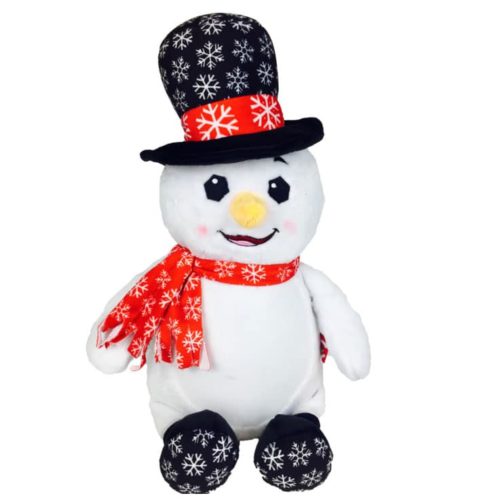 Snowman stuffed animal with name