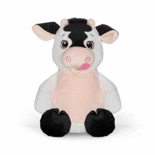 Cow soft toy with name