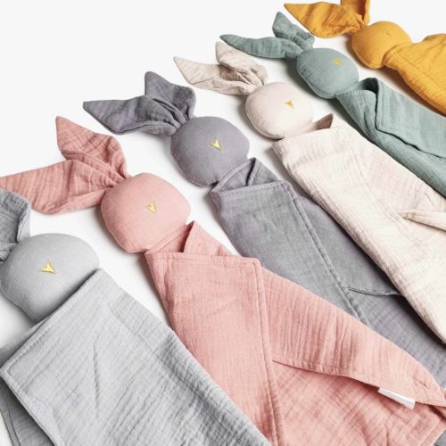 Comforter bunny in different colors