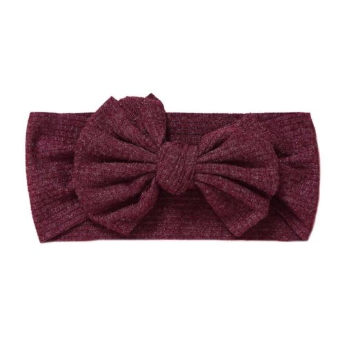 Burgundy headband for baby 