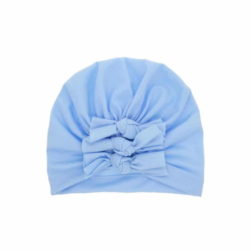 Light blue turban baby