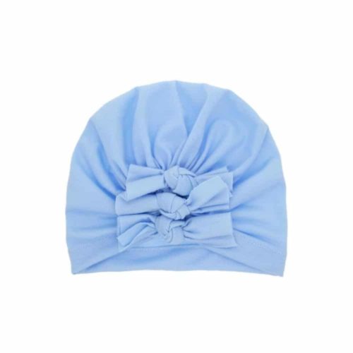 Light blue turban baby