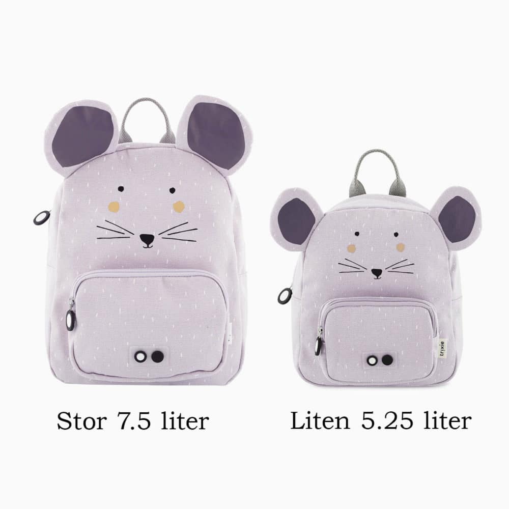 Big and small backpack with mouse